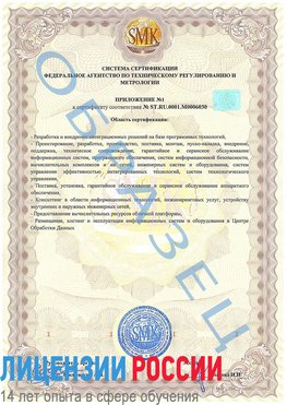 Образец сертификата соответствия (приложение) Симферополь Сертификат ISO 27001